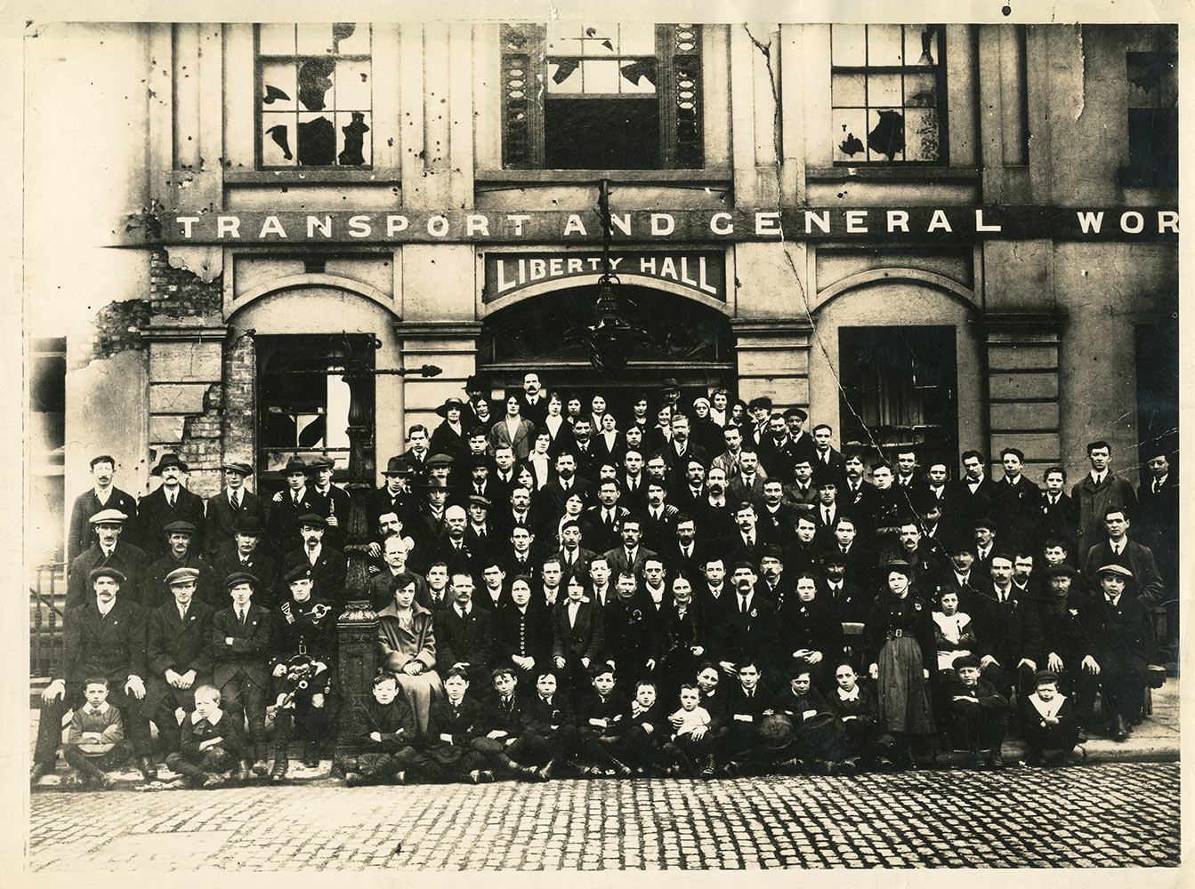 Irish Citizen Army Outside Liberty Hall