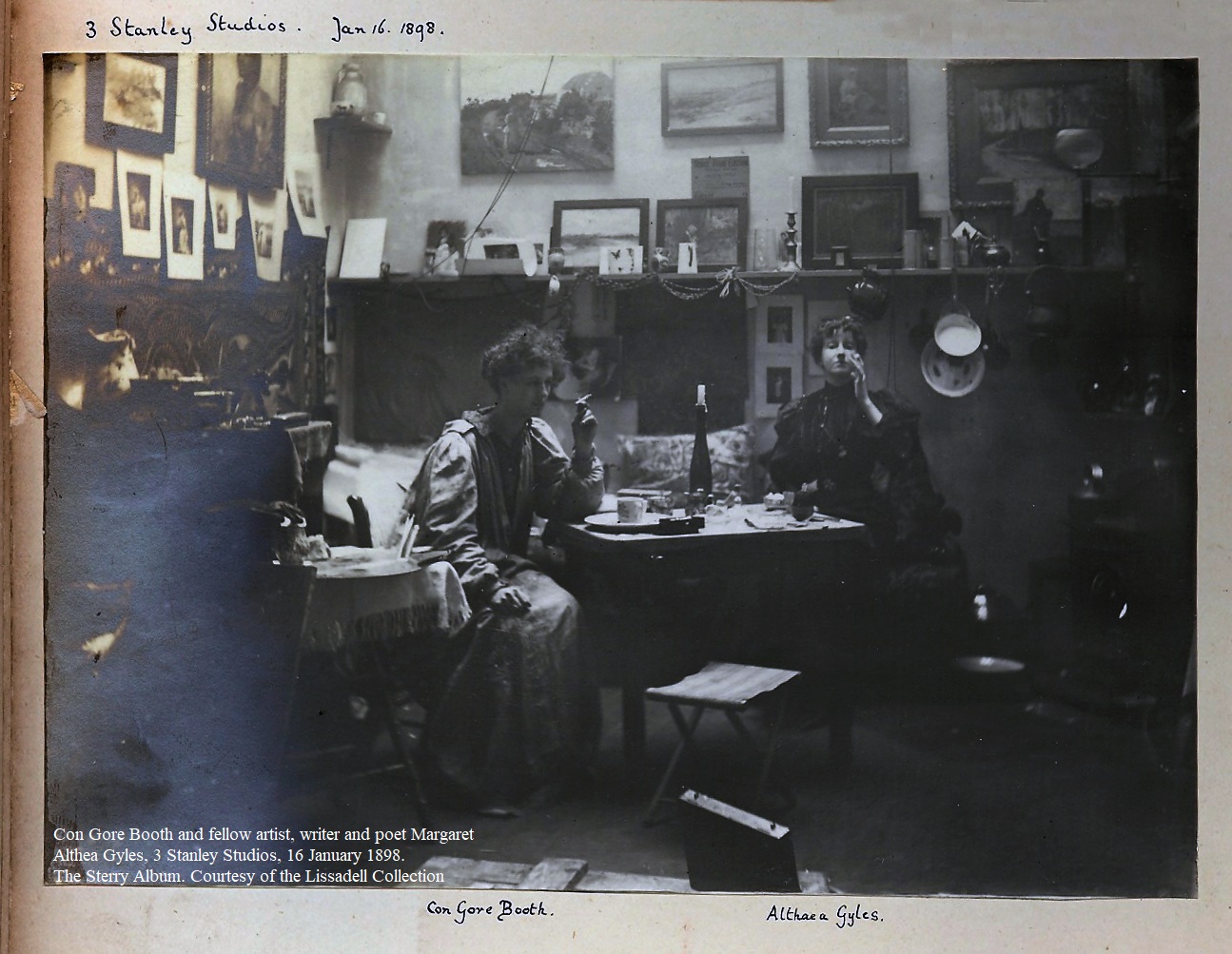 Constance Gore Booth and Margaret Althea Gyles, 3 Stanley Studio.