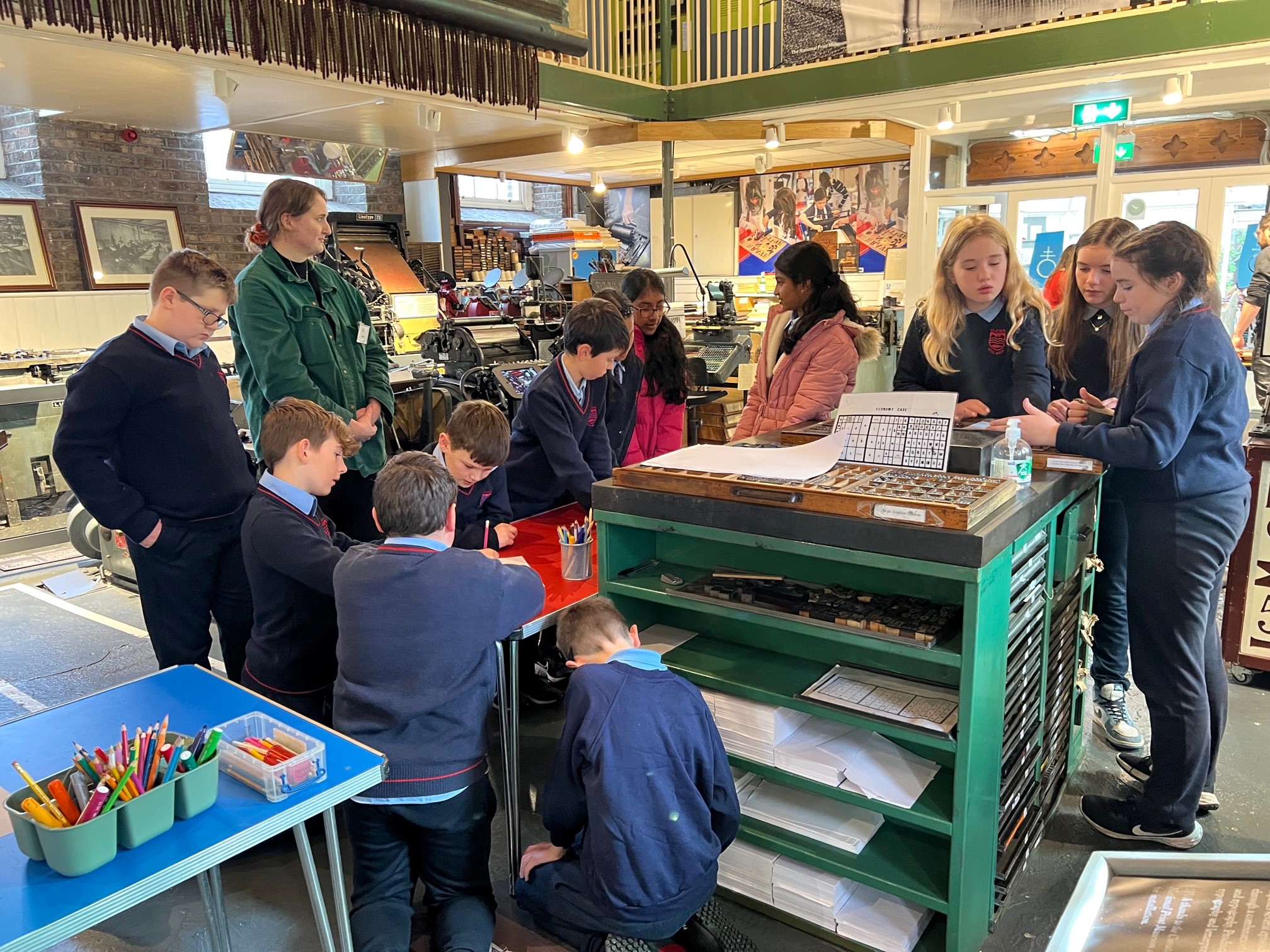 Printing posters at the National Print Museum