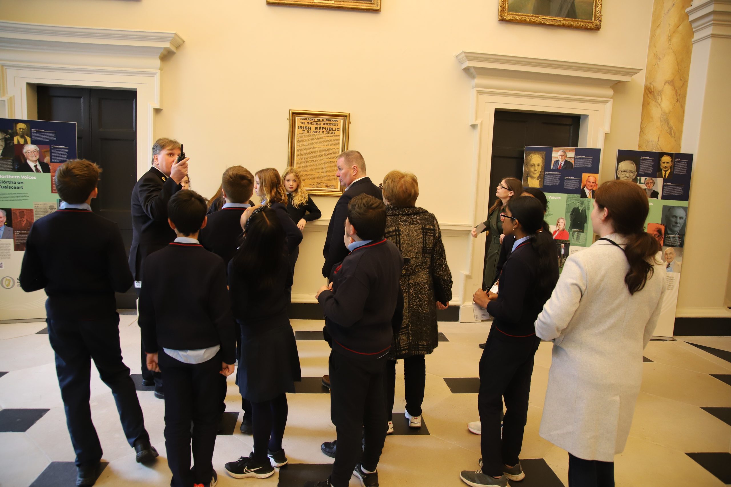 Scoil Mhuire National School, Clifden, visit to Leinster House