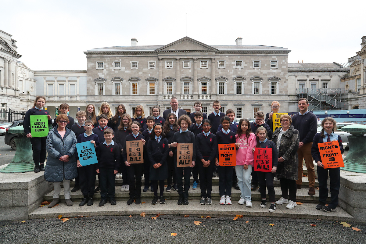 Scoil Mhuire National School, Clifden, visit to Leinster House