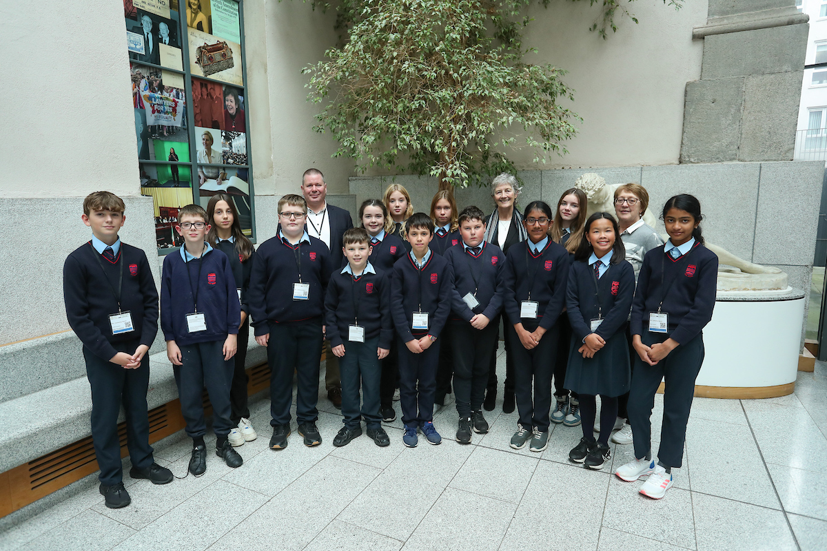 Scoil Mhuire National School, Clifden, visit to Leinster House