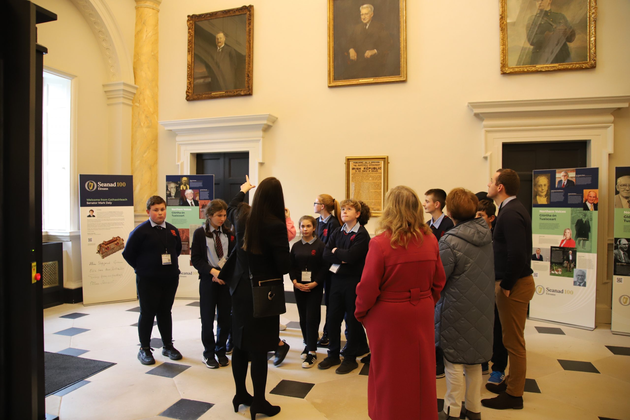 Scoil Mhuire National School, Clifden, visit to Leinster House