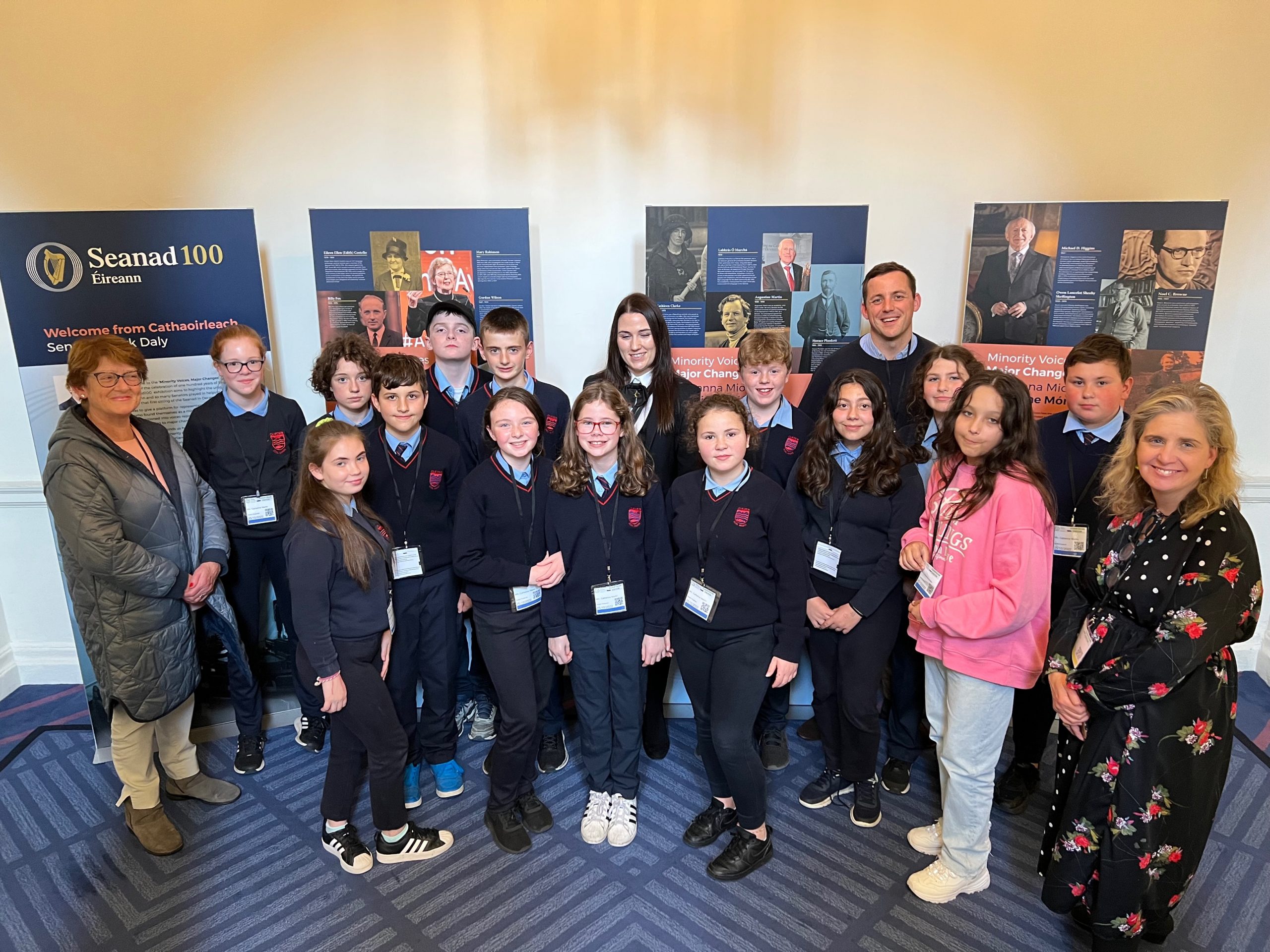 Scoil Mhuire National School, Clifden, visit to Leinster House
