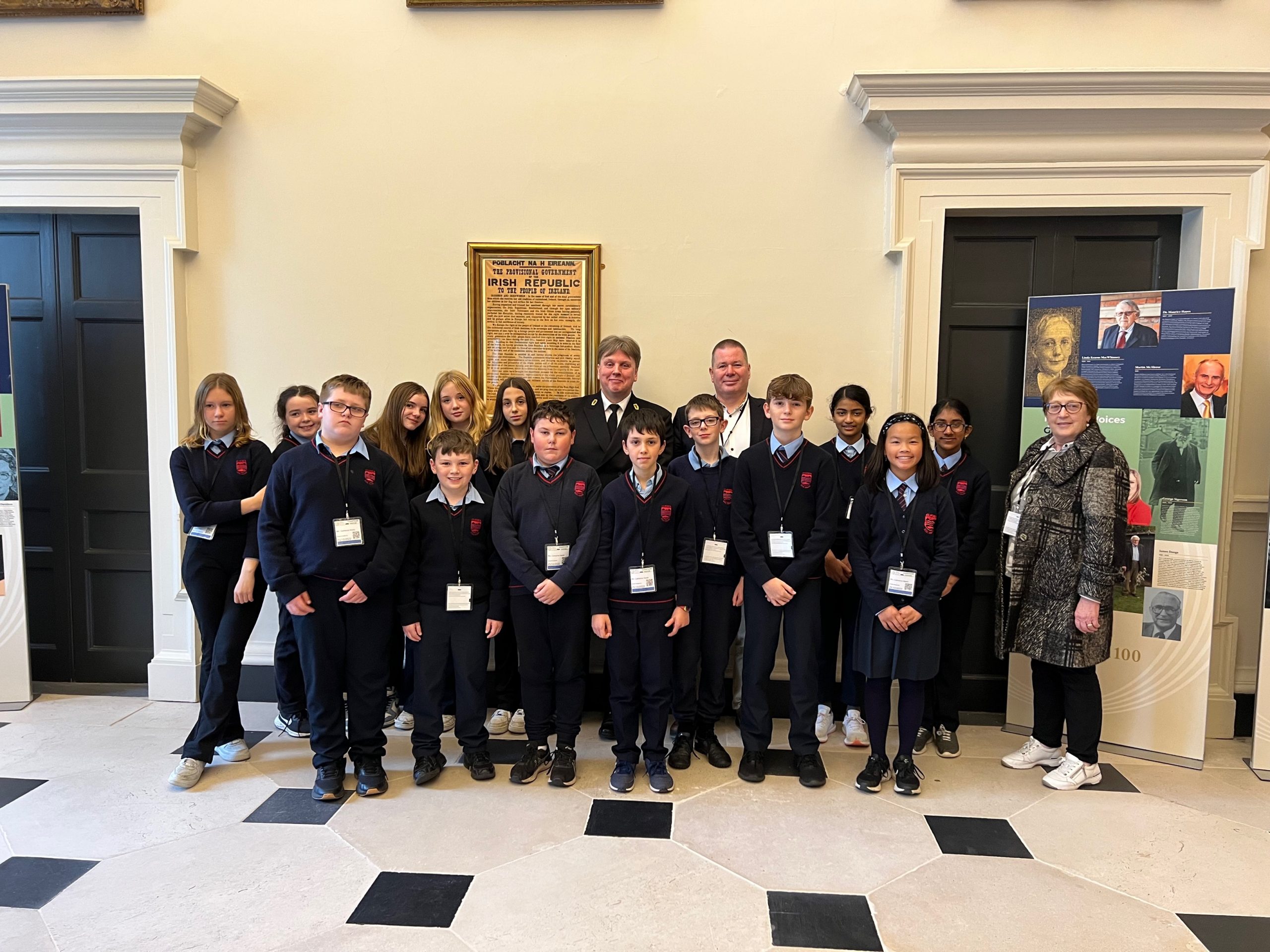 Scoil Mhuire National School, Clifden, visit to Leinster House